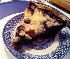 blueberry peach pie slice