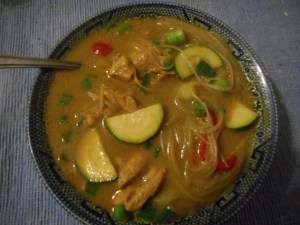 choco chip muffin, leekpotato soup 009