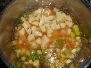 choco chip muffin, leekpotato soup 015