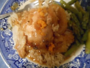 citrus chicken, blueberry muffins 020