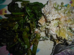 spinach asparagus saute 001