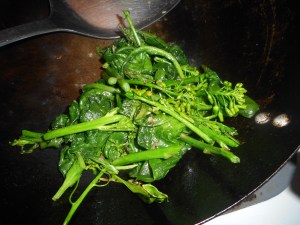 spinach asparagus saute 017