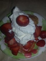 shortcake, one serving