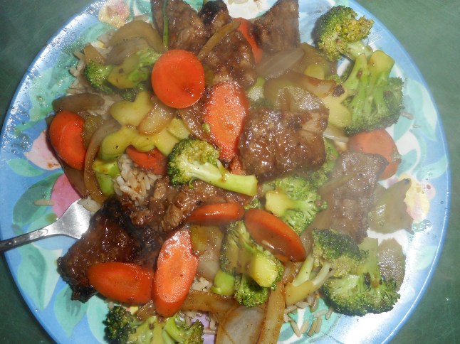 lemon blooms and beef with broccoli 011