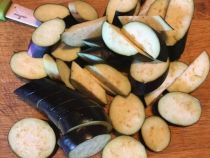 japanese eggplant sliced