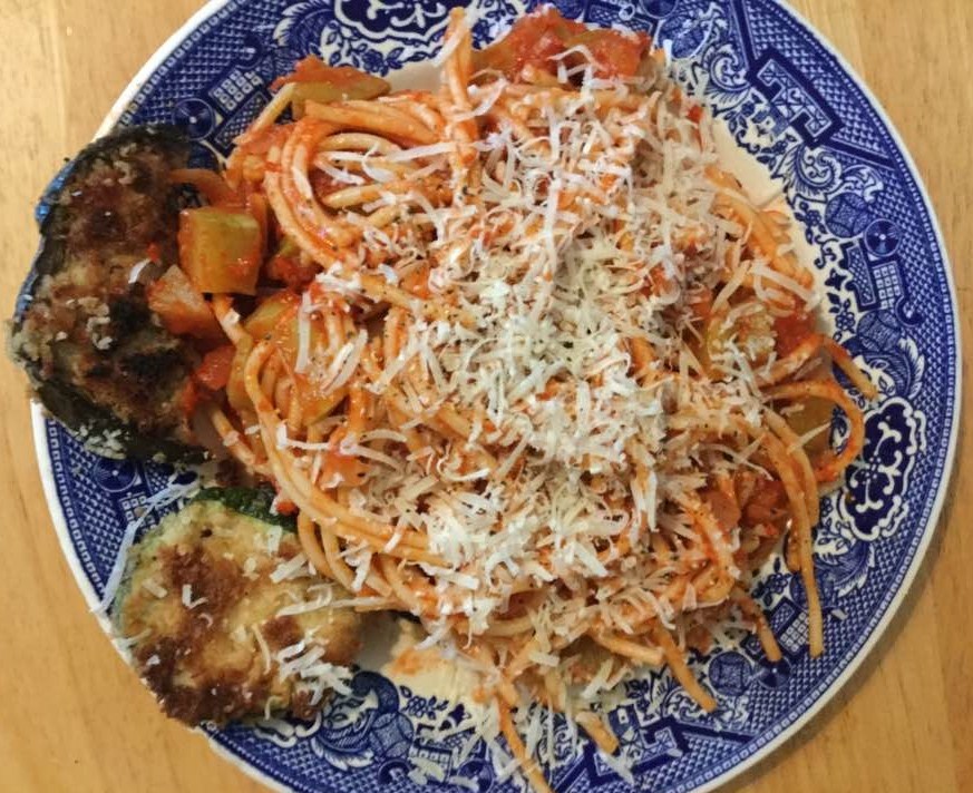 trombolini squash with sauce