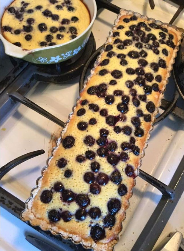blueberry ricotta tart