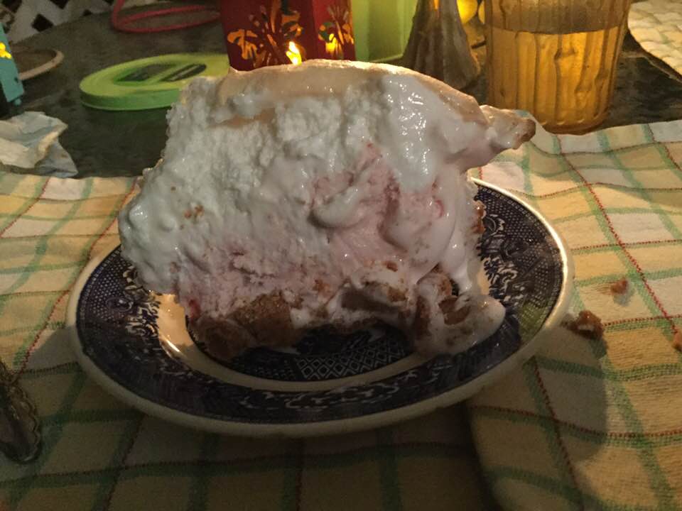 strawberry pie slice