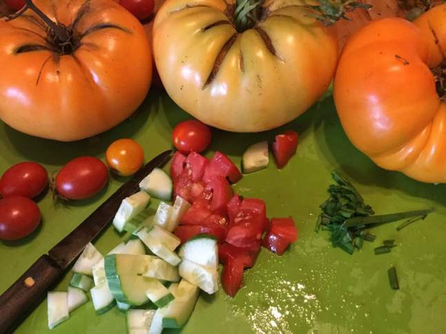 golden gazpacho toppings