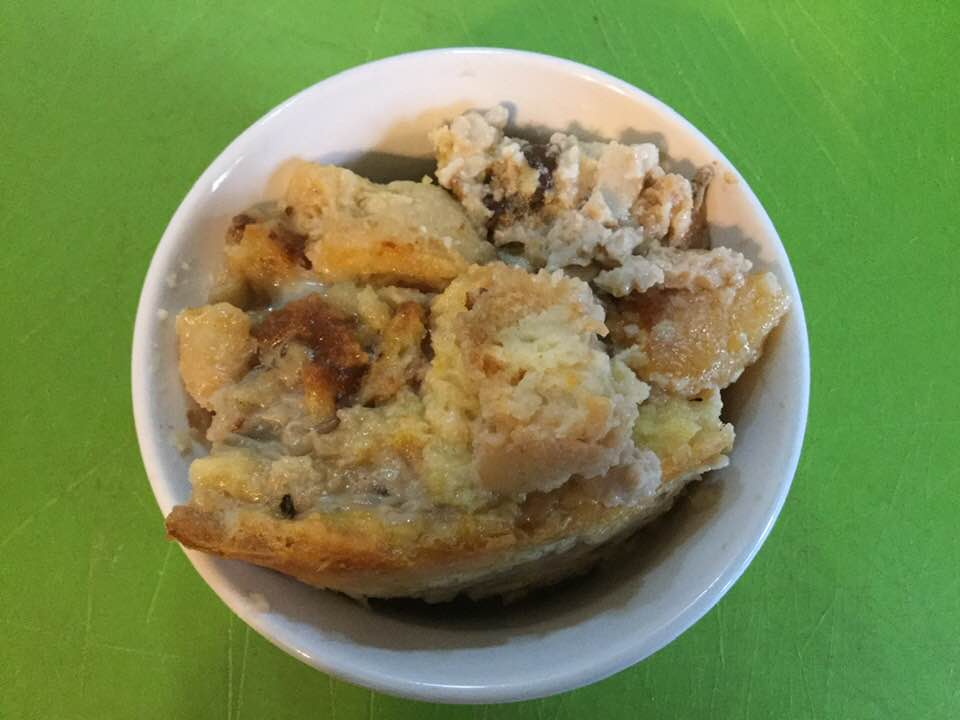 bread pudding in cup