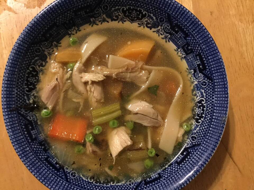 roasty chicken soup