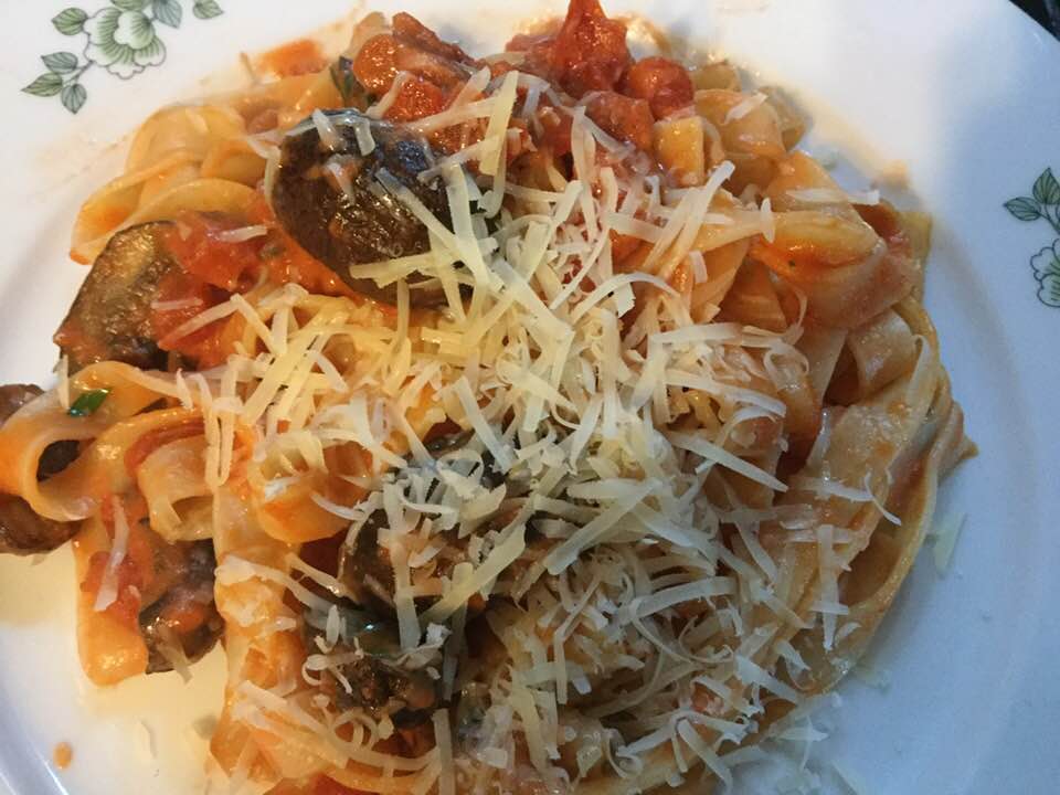 mushroom linguini