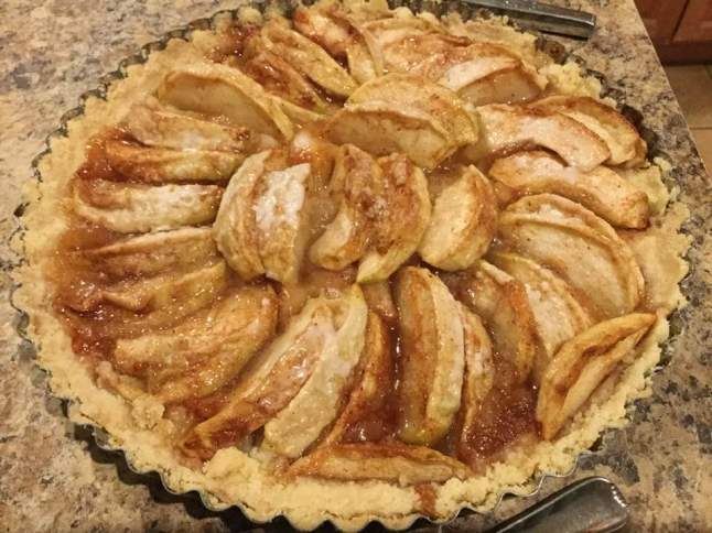 vegan apple tart baked