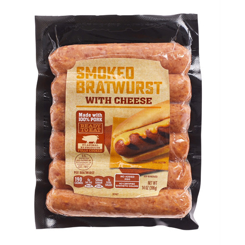 smoked brats with cheese