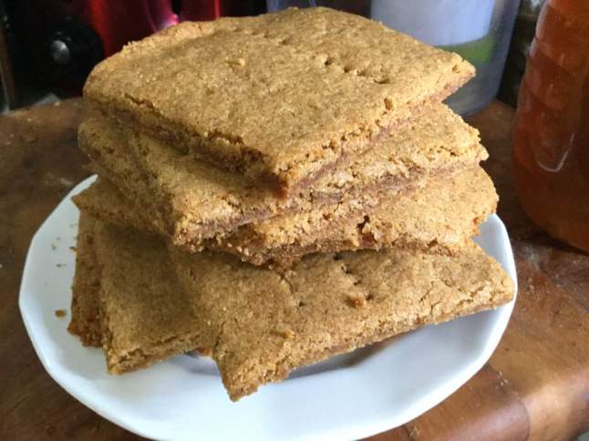 graham crackers on plate